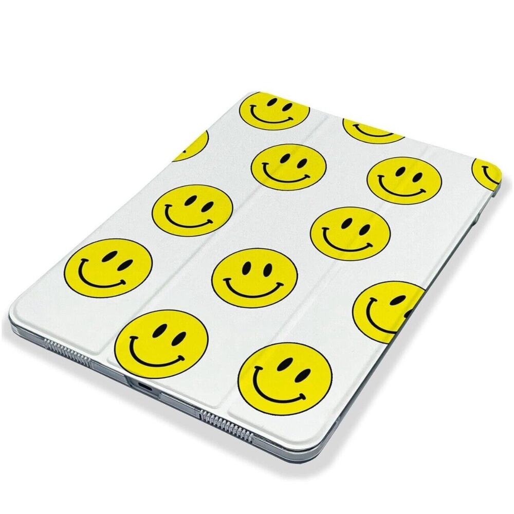 Cute Smiley Face Kawaii Smile case Compatible iPad Mini NEW artsy preppy 49-01